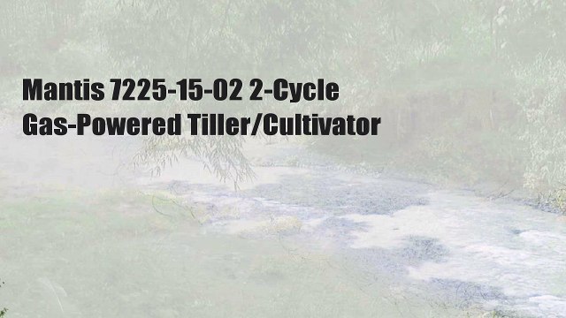 Mantis 7225-15-02 2-Cycle Gas-Powered Tiller/Cultivator