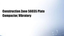Construction Zone 56035 Plate Compactor, Vibratory