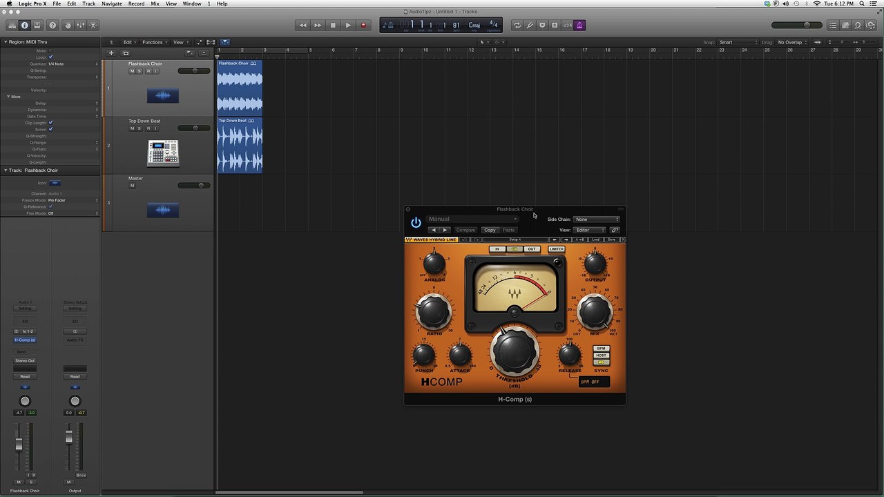 Waves H Comp In Logic Pro