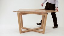 SEER table in oak - amazing expanding table
