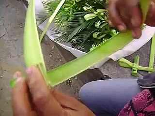how to make a palm cross