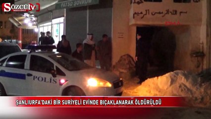 Suriyeli, evinde bıçaklanarak öldürüldü