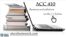 ACC 410 Week 4 Critical Thinking Quiz
