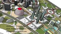 3D Sketch for Architecture & Urban Design Graduation Project - NCFC - New Cairo Financial Center