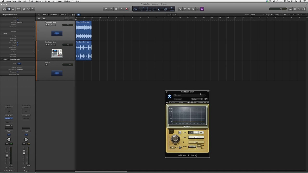 Waves InPhase LT Live In Logic Pro
