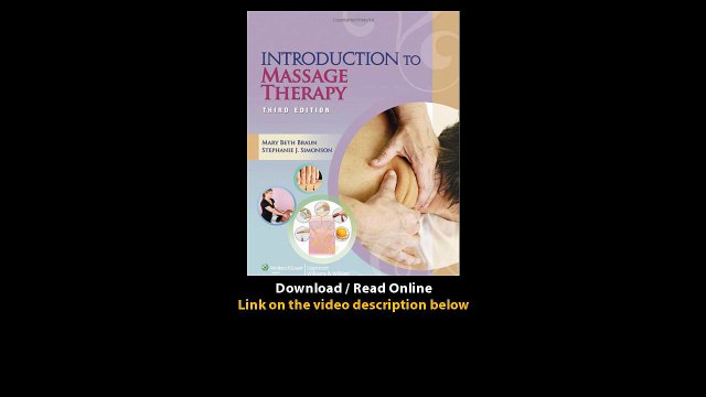 Download Introduction to Massage Therapy LWW Massage Therapy and Bodywork Educa
