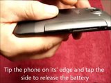 How to remove / replace / install / change the battery on a HTC Desire HD Mobile Phone