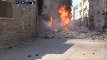 غارة جوية تستهدف أحد الأفران في مدينة إدلب