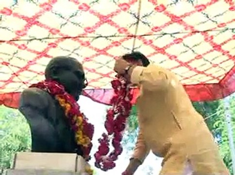 Ahmedabad Dholka tribute to Dr Ambedkar by Bhupendrasinh Chudasama on Ambedkar Jayant