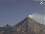Colima Volcano Mexico Eruption Caught on Webcam