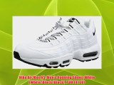 Nike Air Max 95 Mens Running Shoes White WhiteBlackBlack 7 UK 41 EU