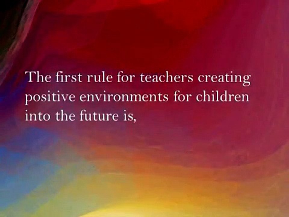 A Positive Classroom Environment