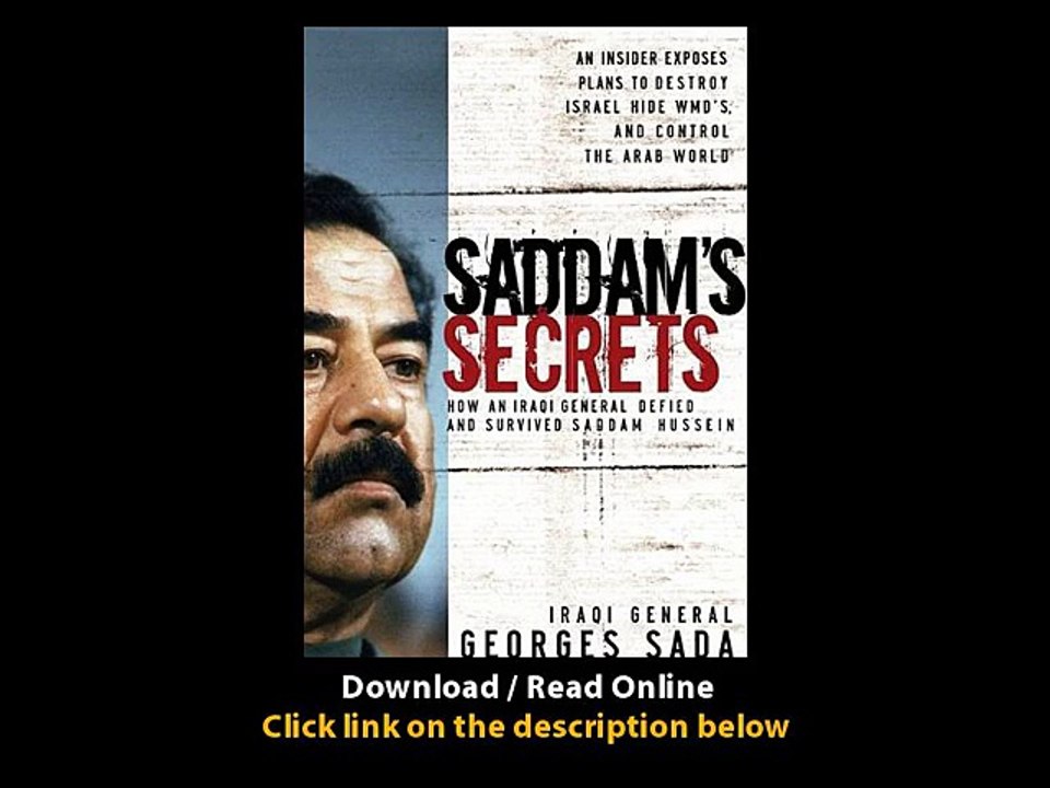 Download Saddams Secrets By Georges Hormuz Sada PDF