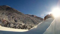 Spectacular footage Train plowing through deep snow  Arthurs Pass