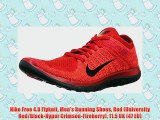 Nike Free 40 Flyknit Mens Running Shoes Red University RedBlackHyper CrimsonFireberry 115 UK 47 EU