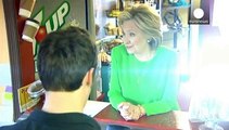 Clinton seçim kampanyasına Ohio'dan başladı