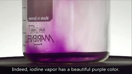 Chemistry experiment 47 - Sublimation of Iodine