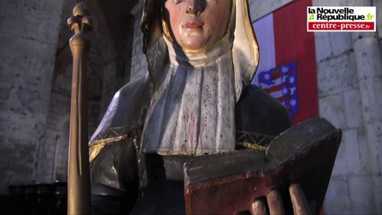 VIDEO. Poitiers. Sainte-Radegonde souillée par du sang