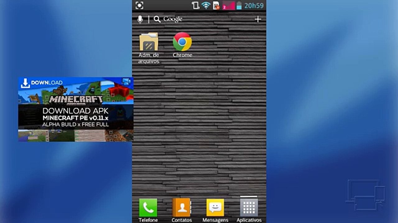 Como Baixar e Instalar Minecraft Pocket Edition v0.11.0 Alpha Build 2 - Android