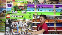 Lets Build LEGO Minecraft The First Night Steve has a Problem Timelapse  FGTEEV Cheesy Review