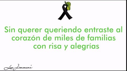 "Chespirito Gracias Por Siempre" con letra CANCIÓN