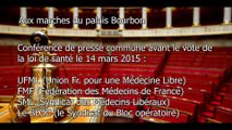 Conférence presse médecins libéraux 14 avril 2015