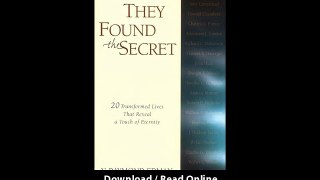 Download They Found the Secret By V Raymond Edman PDF