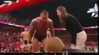 WWE First attack Randy Orton (RKO) in Stephanie Mcmahon