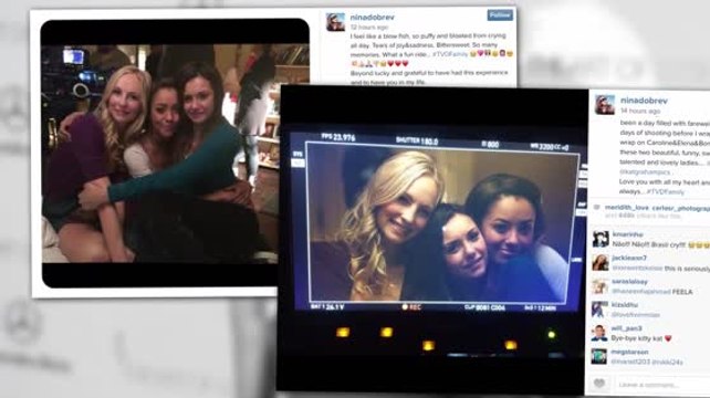 Les larmes coulent pendant les derniers jours de Nina Dobrev dans Vampire Diaries