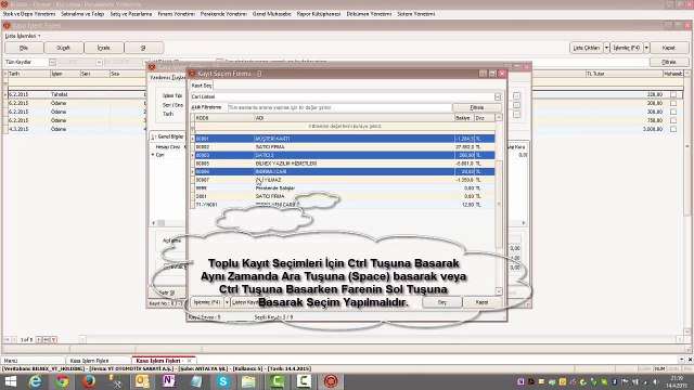 Bilnex Muhasebe Programı Nakit Tahsilat ve Ödeme İşlemleri
