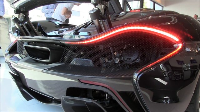 McLaren P1 supercar in Beverly Hills! Start-up and electric motor demonstration.