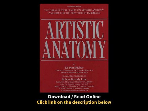 Download Artistic Anatomy By Dr Paul RicherRobert Beverly Hale PDF