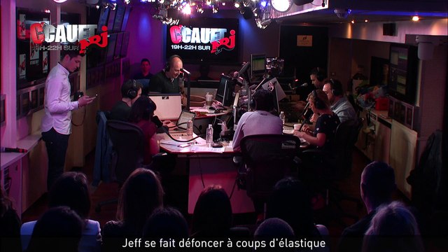 Jeff se fait défoncer à coups d'élastique - C'Cauet sur NRJ