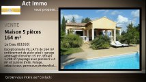 A vendre - Maison/villa - La Crau (83260) - 5 pièces - 164m²