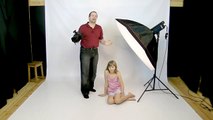 Studio Flash Lighting Portrait photography Large Softbox tutorial