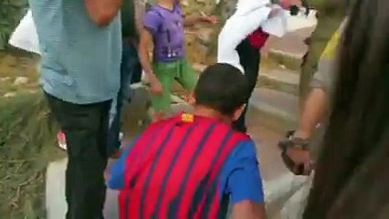 We have found this video which was filmed on 23December 2013 attack against Israeli soldiers and settlersa Palestinian family