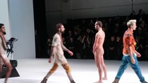 Milano Moda Uomo 2012: Frankie Morello sfilata Fall - Winter 2012/2013 (finale con uomo nudo)