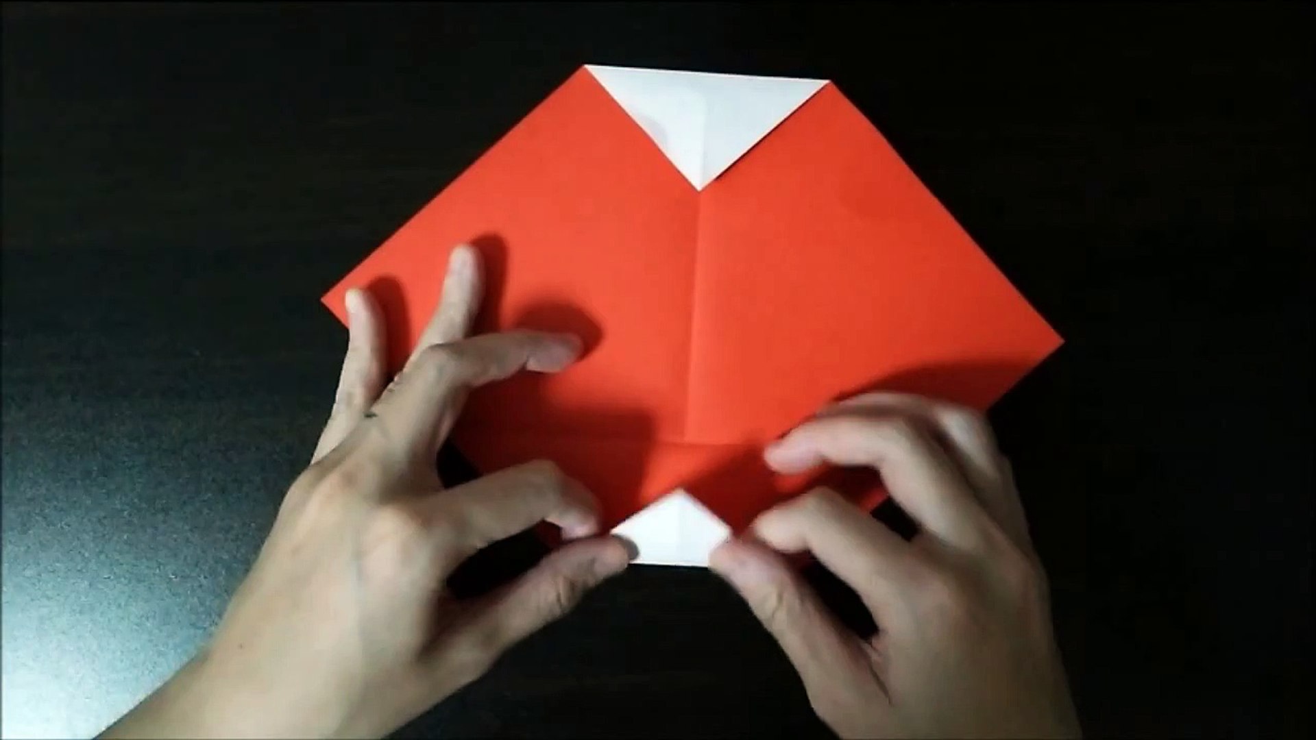 折り紙 サンタ帽の簡単な折り方動画 How To Make Origami Video Dailymotion