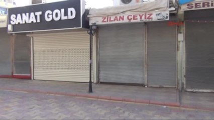 İdil'de Esnaf Kepenk Eylemi Yaptı