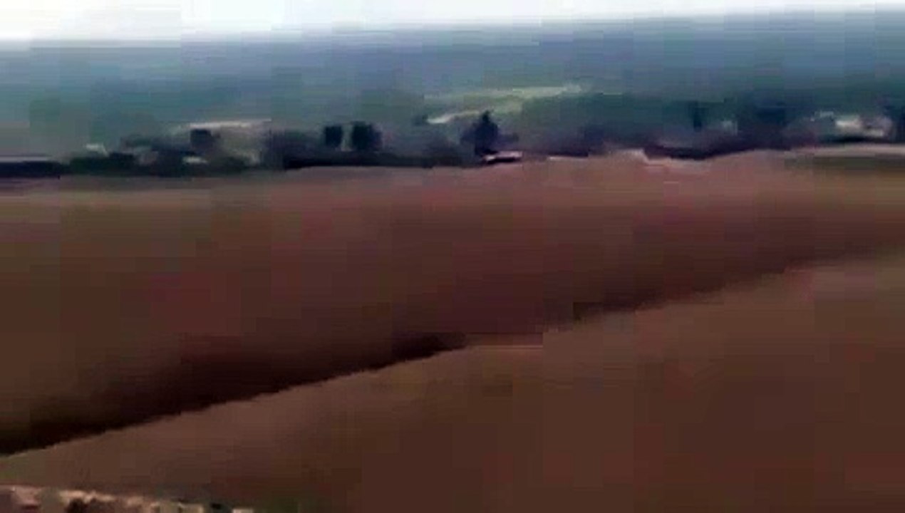 Blown to kingdom come- Incredible footage shows ISIS suicide bomber_#039;s car explode in MID-AIR after - YouTube