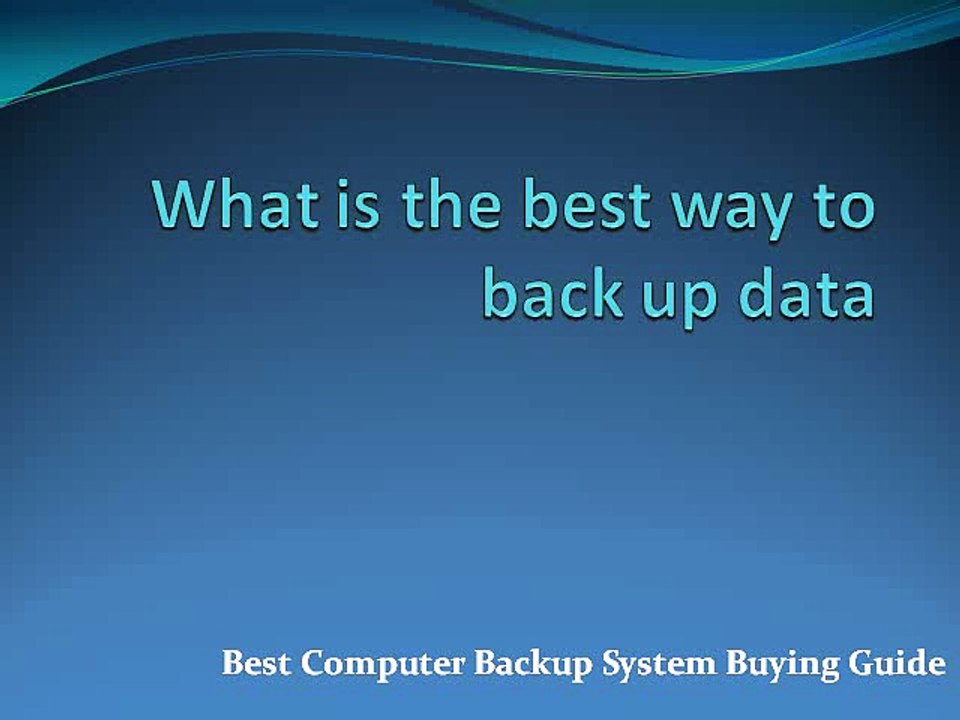 How to Back Up Your Computer to an External Drive