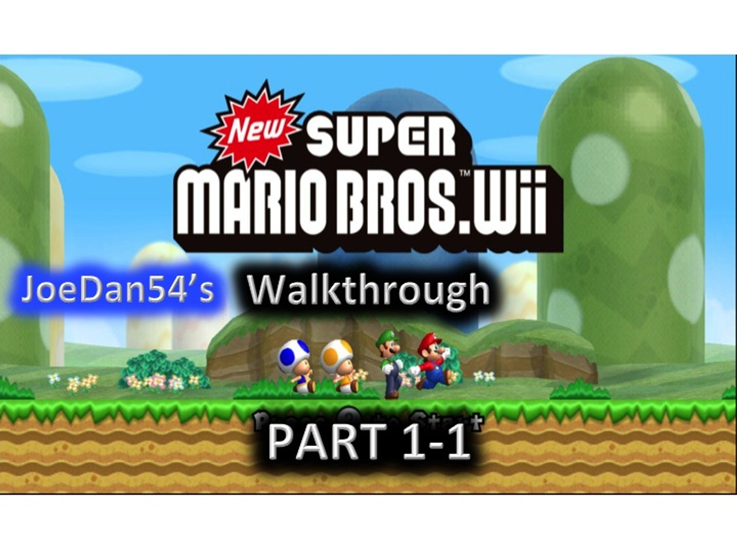 New Super Mario Bros. Wii Walkthrough Part 1-1 - video Dailymotion