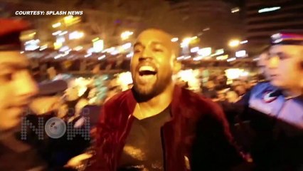 Kanye West Fell Into Pond During Concert in Armenia 2015