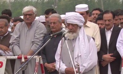 Funeral prayers of Azam Khan Hoti performed in Mardan