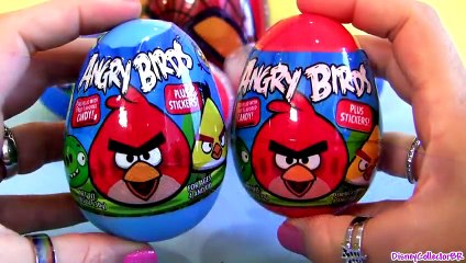 Spiderman Toy Surprise Kinder Bugs Bunny, Angry Birds Marvel The Avengers Huevos Sorpresa