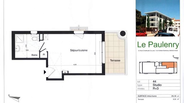 A vendre - Appartement - Nice (06100) - 1 pièce - 25m²