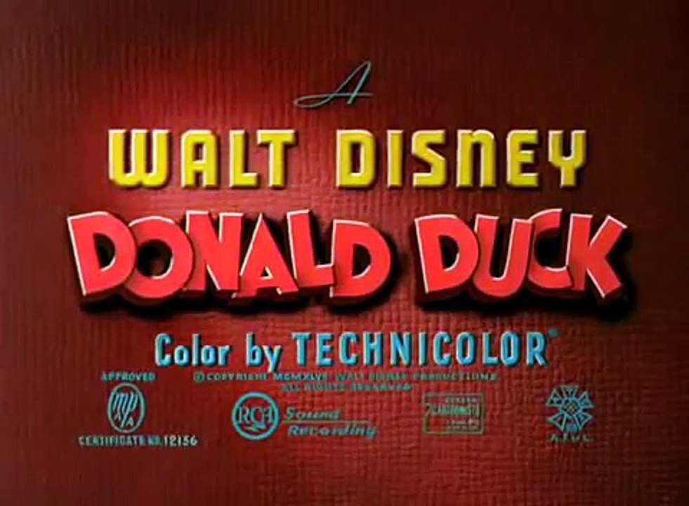 Donal Duck Episodes Soups On @1948 - Disney Classic Cartoons