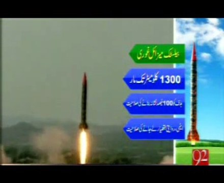 Pakistan Successfully Test Ghauri Missile Range 1300 Kms