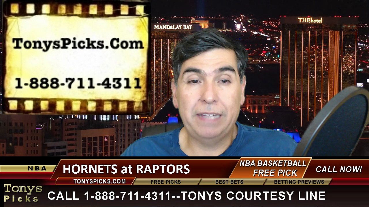 Toronto Raptors vs. Charlotte Hornets Free Pick Prediction NBA Pro Basketball Odds Preview 4-15-2015