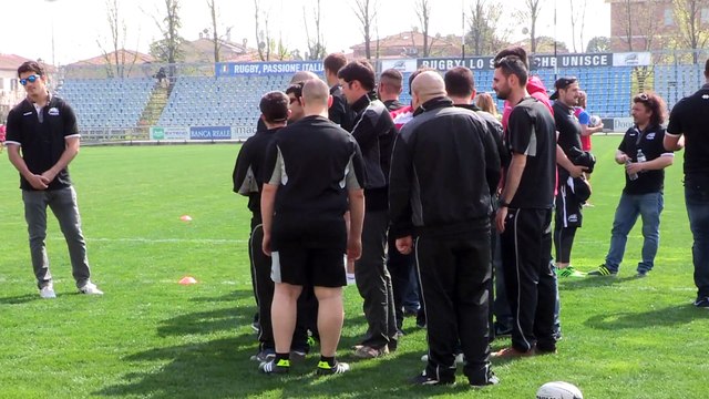 I Bufali Rossi in visita alle Zebre Rugby